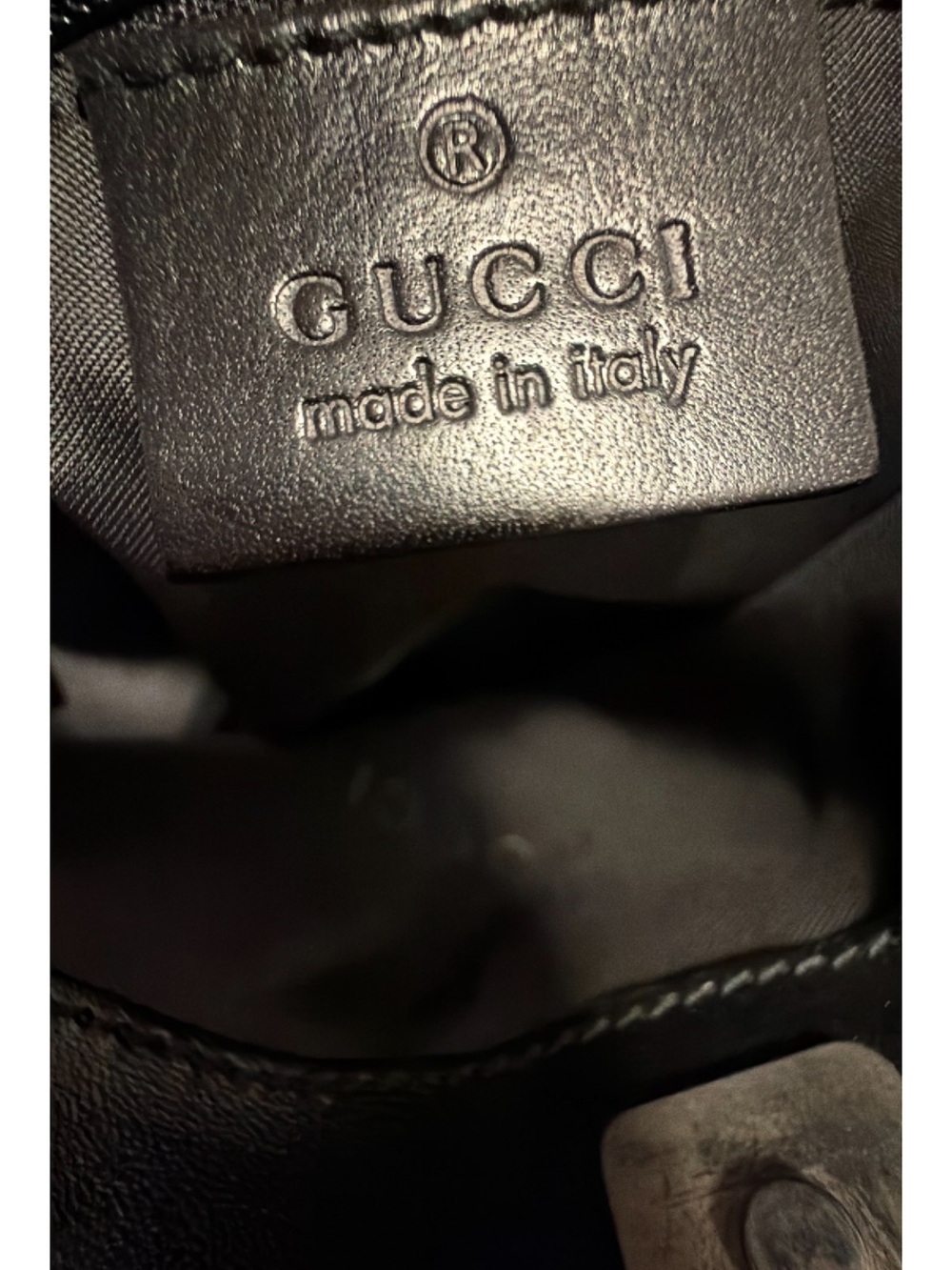 Vintage Gucci Black Nylon Shoulder Bag with Dual Front Pockets - Picture 7 of 8